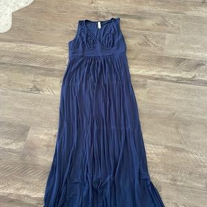 Navy maxi dress